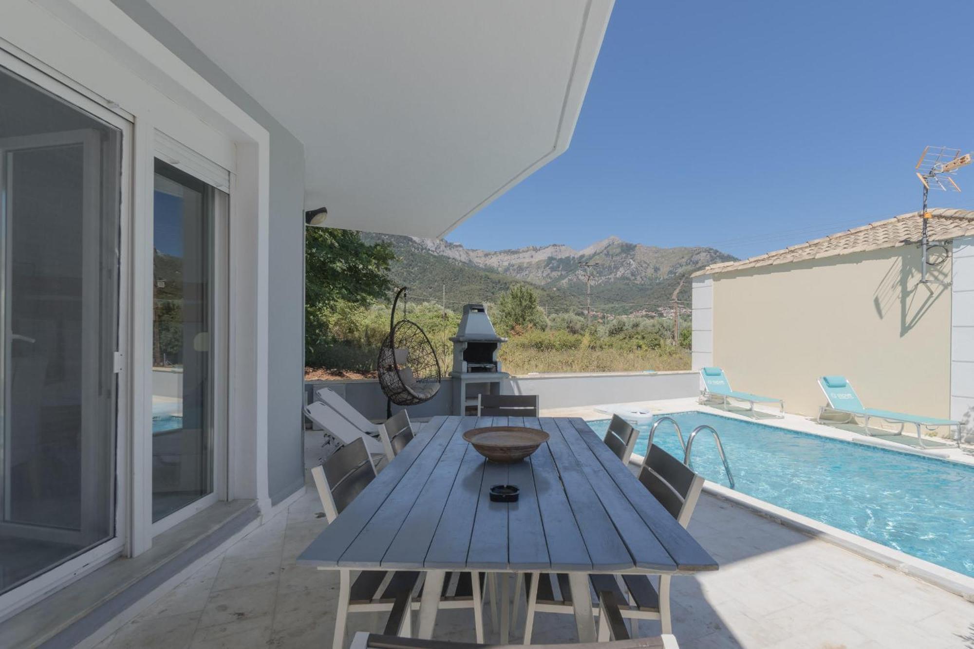 Diamanti Villa, Pool & Barbecue Skala Potamia  Buitenkant foto
